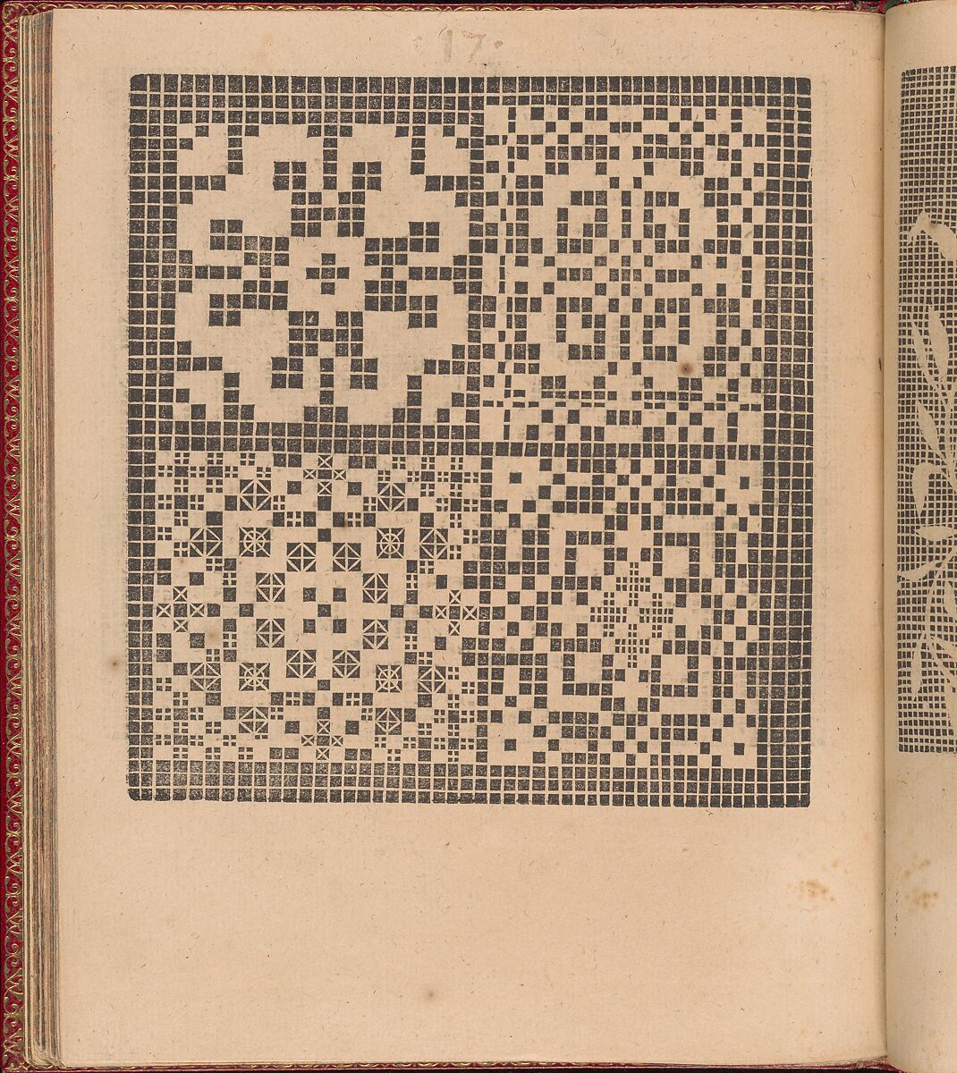 Les Singuliers et Nouveaux Portraicts... page 49 (verso), Federico de Vinciolo (Italian, active Paris, ca. 1587–99), Woodcut 