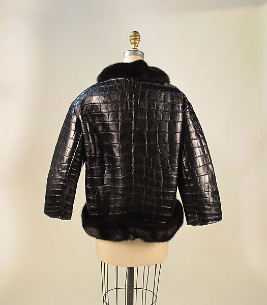 "Chicago", House of Dior (French, founded 1946), crocodile, mink, silk, French