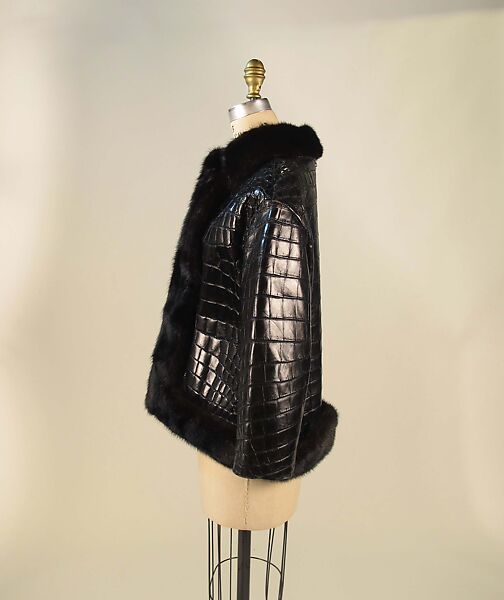 "Chicago", House of Dior (French, founded 1946), crocodile, mink, silk, French