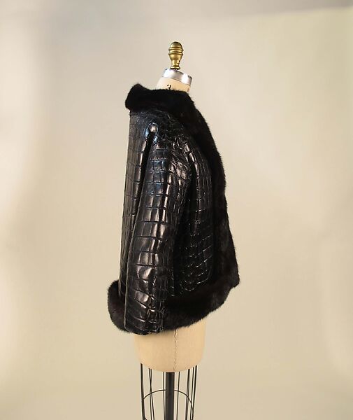 "Chicago", House of Dior (French, founded 1946), crocodile, mink, silk, French