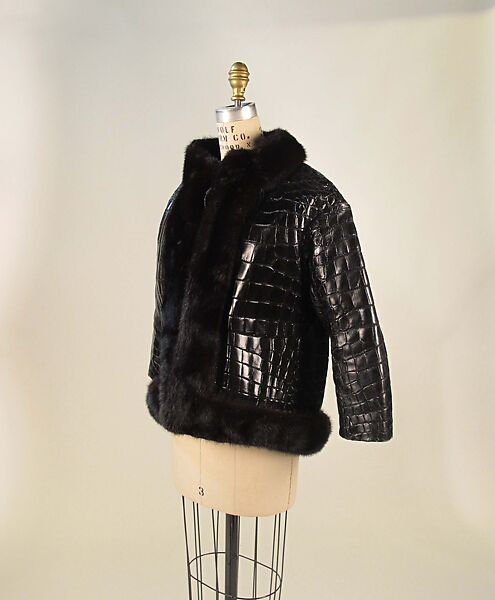 "Chicago", House of Dior (French, founded 1946), crocodile, mink, silk, French