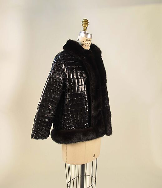 "Chicago", House of Dior (French, founded 1946), crocodile, mink, silk, French