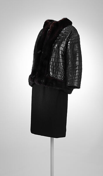 "Chicago", House of Dior (French, founded 1946), crocodile, mink, silk, French 
