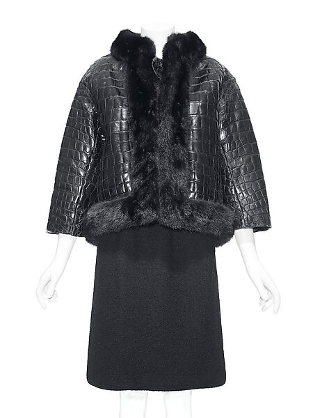 "Chicago", House of Dior (French, founded 1946), crocodile, mink, silk, French