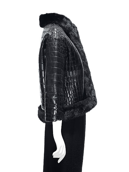 "Chicago", House of Dior (French, founded 1946), crocodile, mink, silk, French