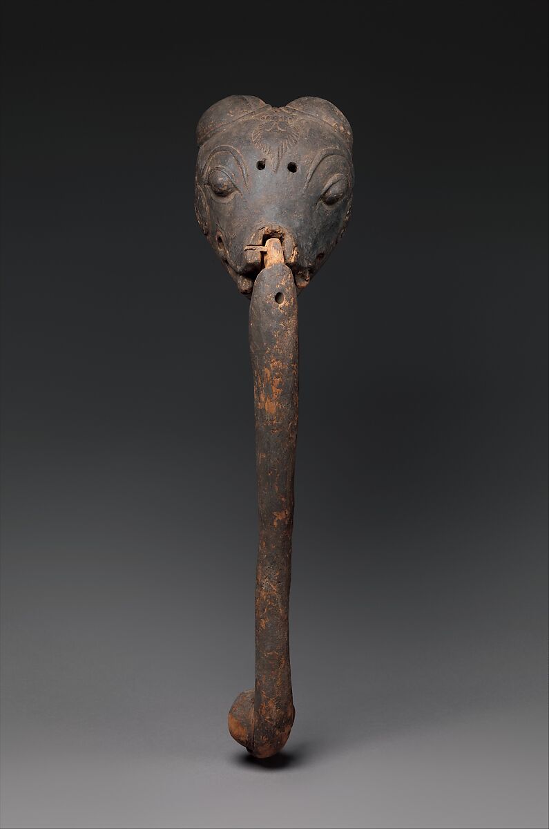 Ganesha, Wood with cloth and polychrome, Southern India, Tamil Nadu, probably Thanjavur district