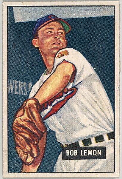 Bob Lemon, Pitcher, Cleveland Indians, from Picture Cards, series 5 (R406-5) issued by Bowman Gum, Issued by Bowman Gum Company, Commercial color lithograph 