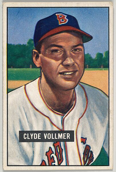 Clyde Vollmer, Outfield, Boston Red Sox, from Picture Cards, series 5 (R406-5) issued by Bowman Gum, Issued by Bowman Gum Company, Commercial color lithograph 
