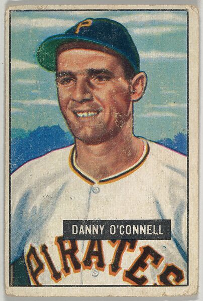 Danny O'Connell, Shortstop, Pittsburgh Pirates, from Picture Cards, series 5 (R406-5) issued by Bowman Gum, Issued by Bowman Gum Company, Commercial color lithograph 