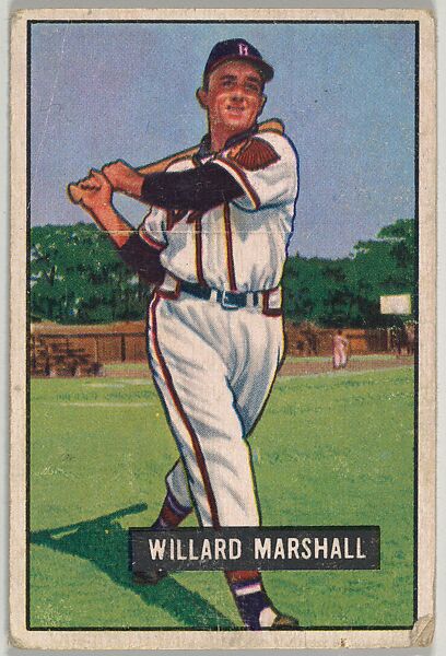 Willard Marshall, Outfield, Boston Braves, from Picture Cards, series 5 (R406-5) issued by Bowman Gum, Issued by Bowman Gum Company, Commercial color lithograph 