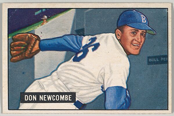 Issued by Bowman Gum Company  Don Newcombe, Pitcher, Brooklyn