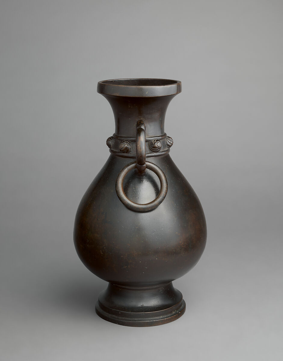 Altar vase (one of a pair), Copper alloy, China