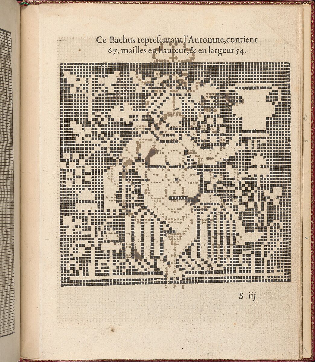 Les Singuliers et Nouveaux Portraicts... page 71 (recto), Federico de Vinciolo (Italian, active Paris, ca. 1587–99), Woodcut 