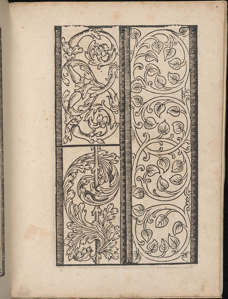 Ein new Modelbuch..., page 6 (recto), Johann Schönsperger the Younger (German, active 1510–30), Woodcut