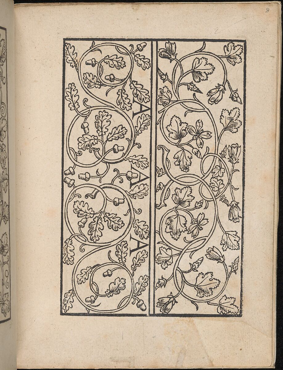 Ein new Modelbuch..., page 8 (recto), Johann Schönsperger the Younger (German, active 1510–30), Woodcut