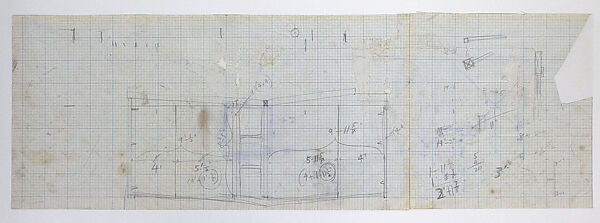 Sketches for "The Sun", Richard Lippold (American, Milwaukee, Wisconsin 1915– 2002 Roslyn, New York), Graphite and pen and ink on graph paper 