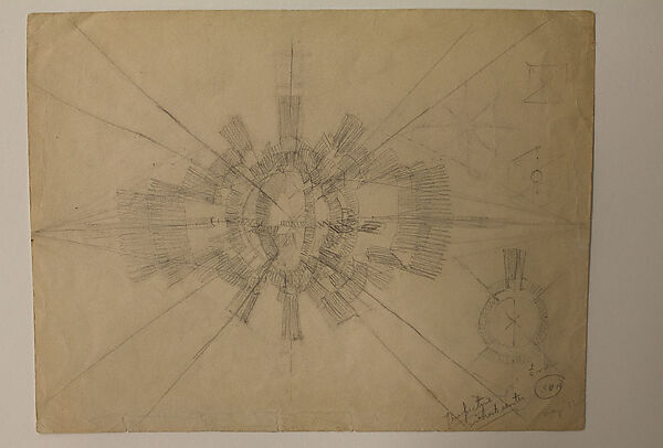 Sketches for "The Sun", Richard Lippold (American, Milwaukee, Wisconsin 1915– 2002 Roslyn, New York), Graphite on paper 