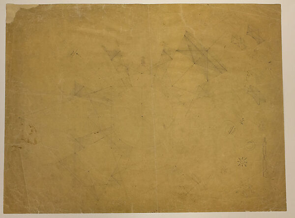 Sketches for "The Sun", Richard Lippold (American, Milwaukee, Wisconsin 1915– 2002 Roslyn, New York), Graphite on tracing paper 