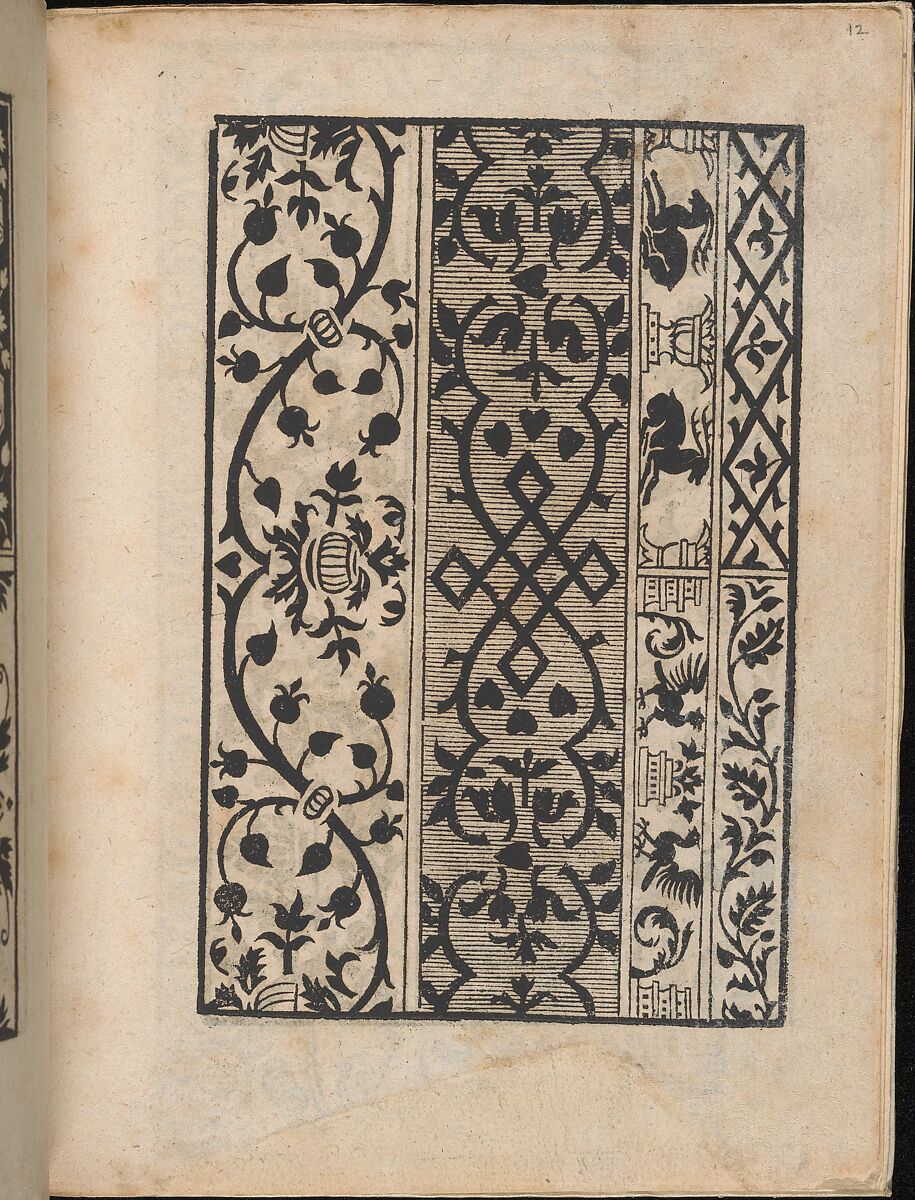 Ein new Modelbuch..., page 12 (recto), Johann Schönsperger the Younger (German, active 1510–30), Woodcut 
