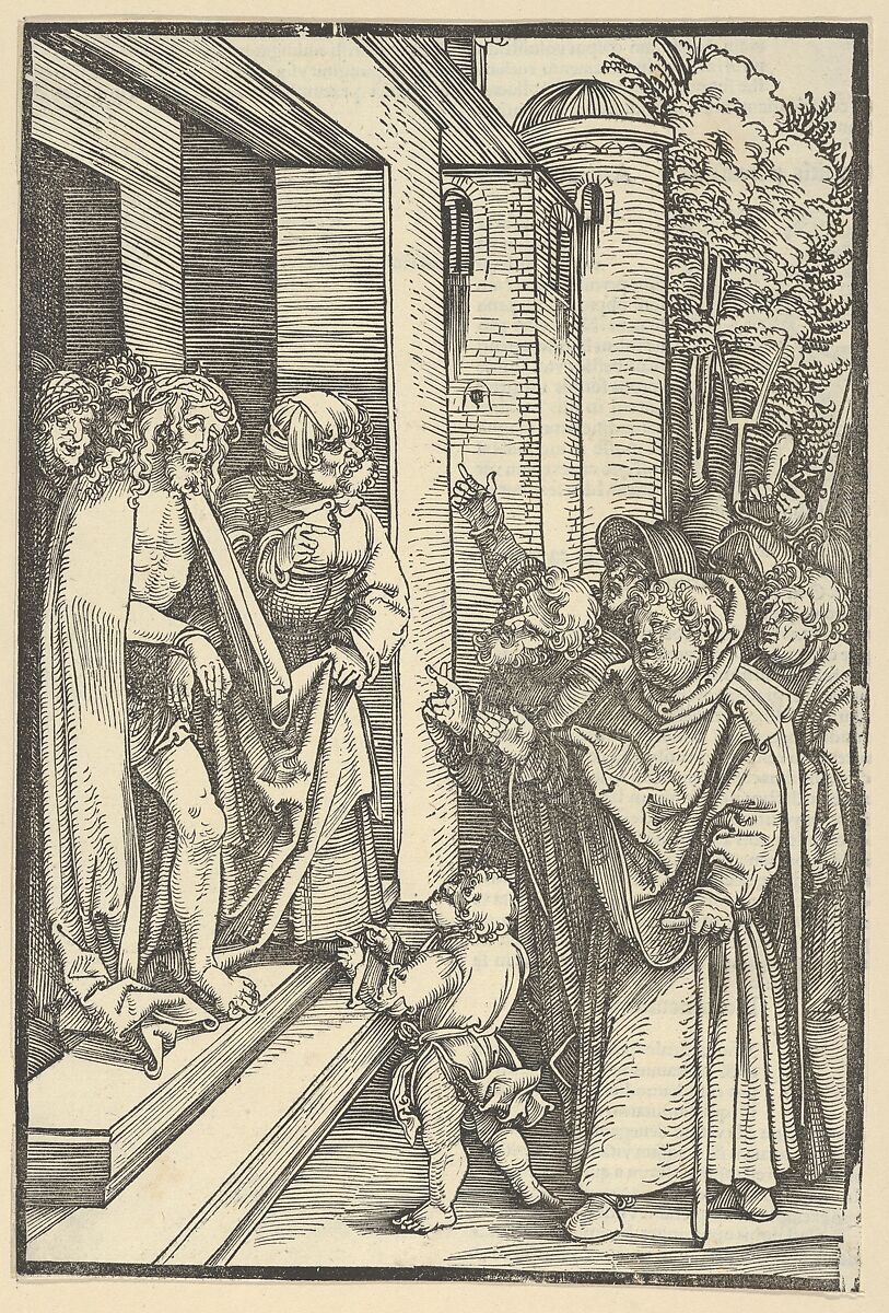 Ecce Homo, from Speculum passionis domini nostri Ihesu Christi, Hans Schäufelein (German, Nuremberg ca. 1480–ca. 1540 Nördlingen), Woodcut 