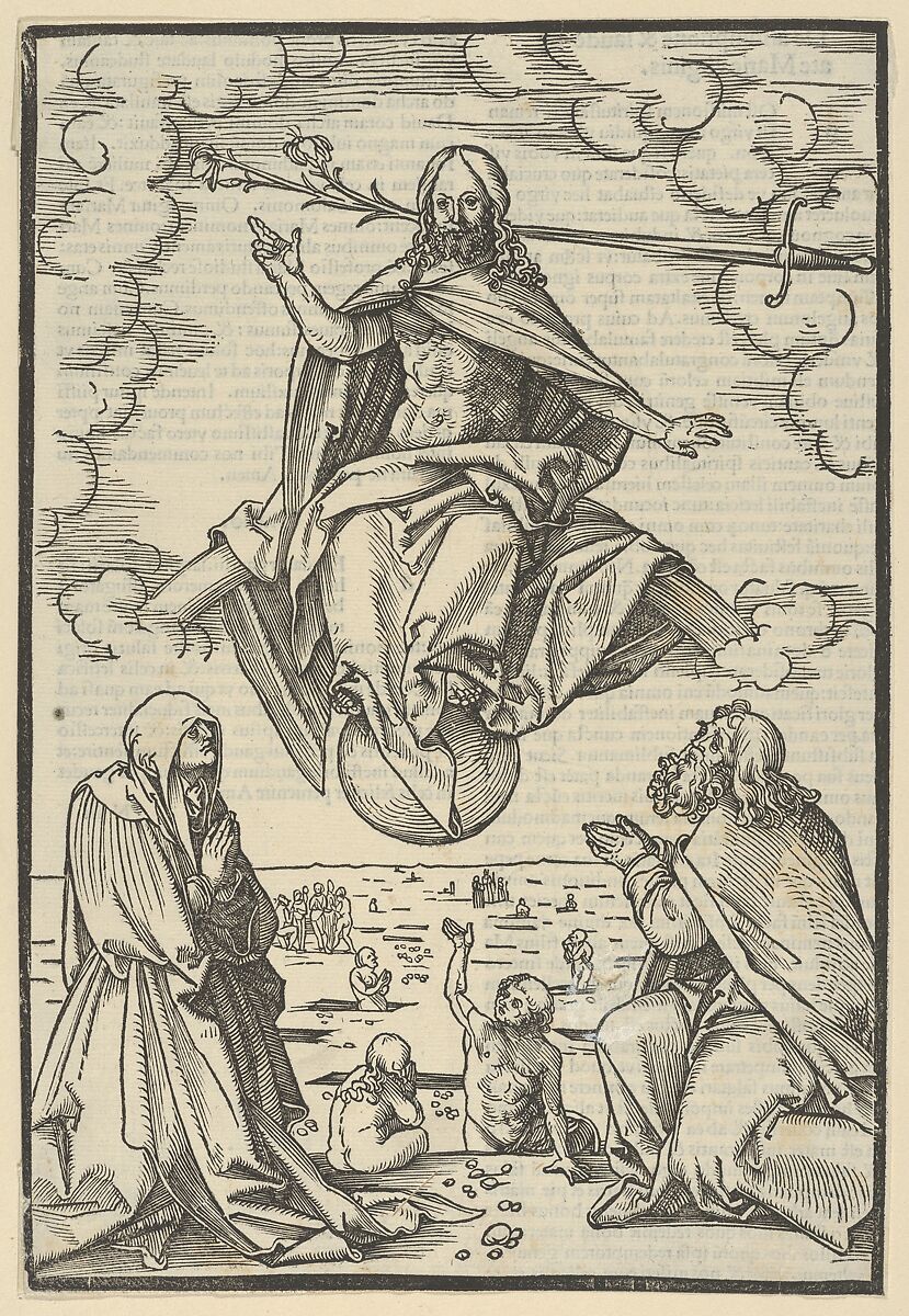 The Last Judgment, from Speculum passionis domini nostri Ihesu Christi, Hans Schäufelein (German, Nuremberg ca. 1480–ca. 1540 Nördlingen), Woodcut 