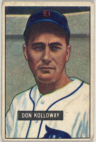 Don Kolloway, 1st Base, Detroit Tigers, from Picture Cards, series 5 (R406-5) issued by Bowman Gum, Issued by Bowman Gum Company, Commercial color lithograph 