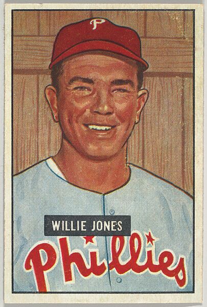 Willie Jones, 3rd Base, Philadelphia Phillies, from Picture Cards, series 5 (R406-5) issued by Bowman Gum, Issued by Bowman Gum Company, Commercial color lithograph 