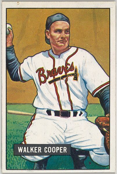 Walker Cooper, Catcher, Boston Braves, from Picture Cards, series 5 (R406-5) issued by Bowman Gum, Issued by Bowman Gum Company, Commercial color lithograph 
