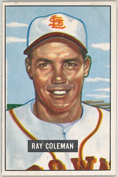 Ray Coleman, Outfield, St. Louis Browns, from Picture Cards, series 5 (R406-5) issued by Bowman Gum, Issued by Bowman Gum Company, Commercial color lithograph 