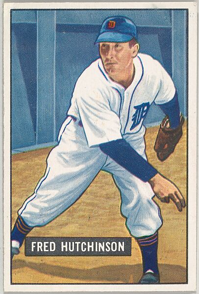 Fred Hutchinson, Pitcher, Detroit Tigers, from Picture Cards, series 5 (R406-5) issued by Bowman Gum, Issued by Bowman Gum Company, Commercial color lithograph 