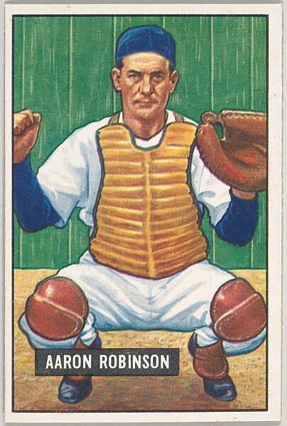 Aaron Robinson, Catcher, Detroit Tigers, from Picture Cards, series 5 (R406-5) issued by Bowman Gum, Issued by Bowman Gum Company, Commercial color lithograph 