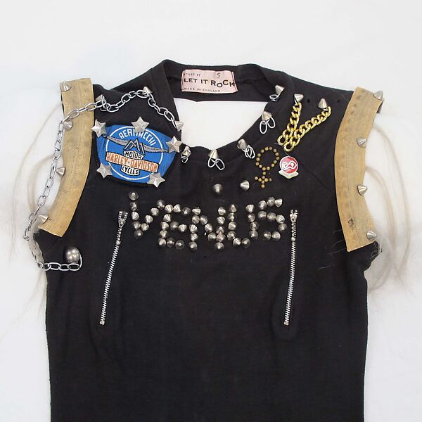 "Venus" T-shirt, Vivienne Westwood (British, 1941–2022), cotton, tin, brass, horsehair, rubber, British