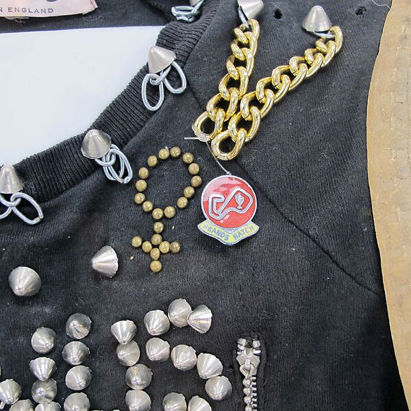 "Venus" T-shirt, Vivienne Westwood (British, 1941–2022), cotton, tin, brass, horsehair, rubber, British