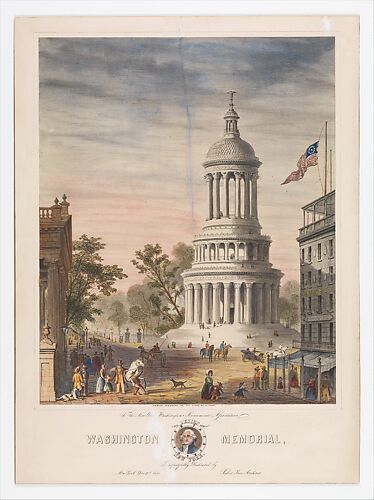 Design for the Washington Memorial, New York