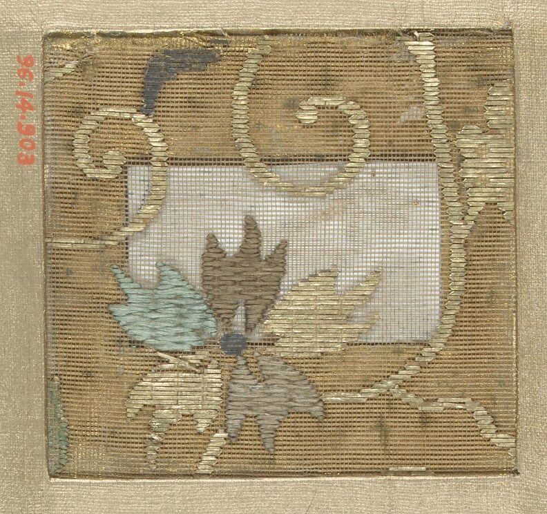 Piece, Silk, metallic thread, Japan 