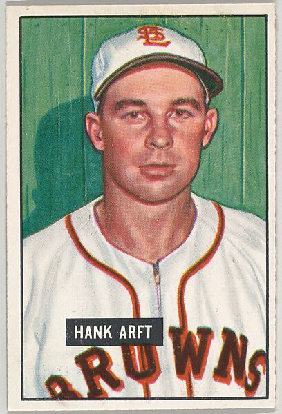 Hank Arft, 1st Base, St. Louis Browns, from Picture Cards, series 5 (R406-5) issued by Bowman Gum, Issued by Bowman Gum Company, Commercial color lithograph 