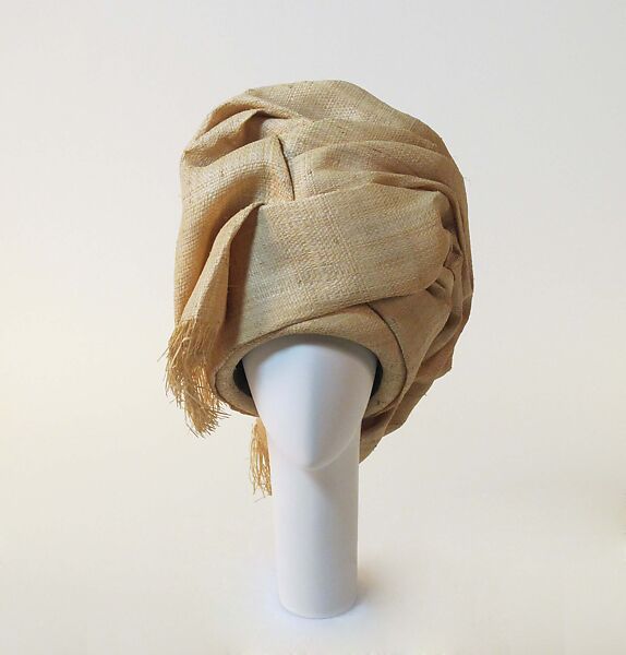 Hat, Philip Treacy (Irish, born 1966), raffia, silk, British