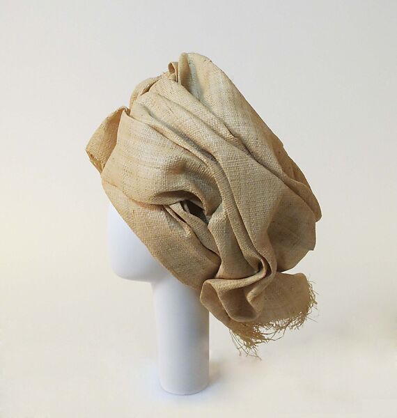 Hat, Philip Treacy (Irish, born 1966), raffia, silk, British