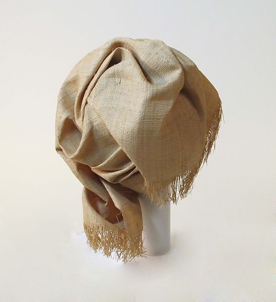 Hat, Philip Treacy (Irish, born 1966), raffia, silk, British