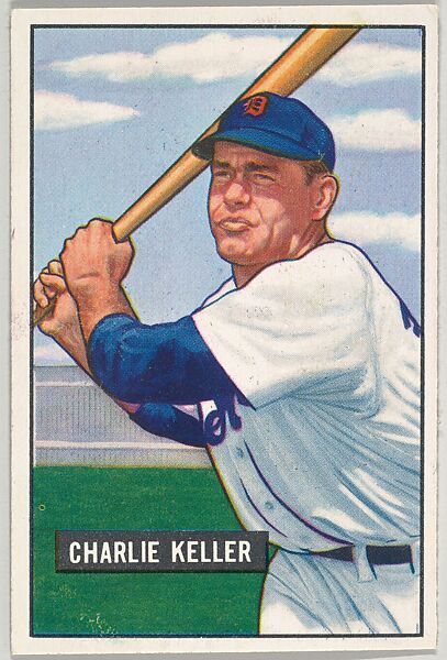 Charlie Keller, Outfield, Detroit Tigers, from Picture Cards, series 5 (R406-5) issued by Bowman Gum, Issued by Bowman Gum Company, Commercial color lithograph 