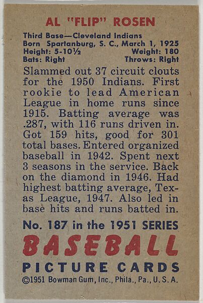 Issued by Bowman Gum Company - Al 
