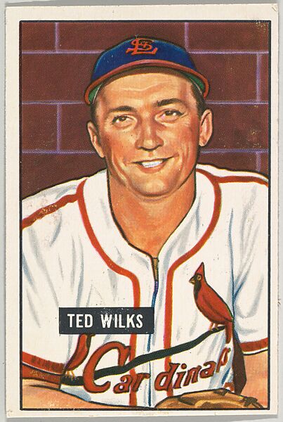 Ted Wilks, Pitcher, St. Louis Cardinals, from Picture Cards, series 5 (R406-5) issued by Bowman Gum, Issued by Bowman Gum Company, Commercial color lithograph 