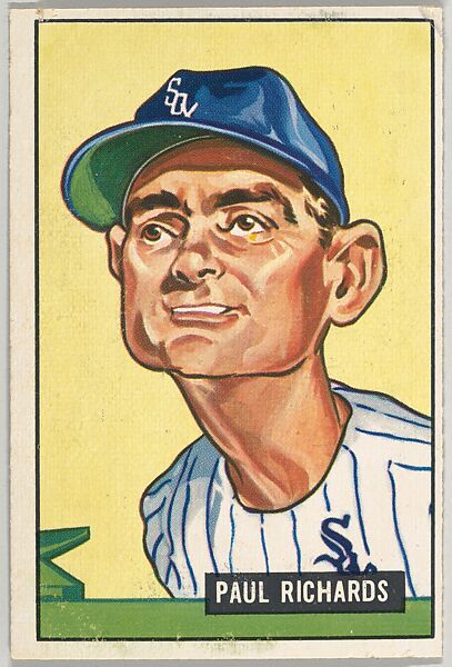 Paul Richards, Manager, Chicago White Sox, from Picture Cards, series 5 (R406-5) issued by Bowman Gum, Issued by Bowman Gum Company, Commercial color lithograph 