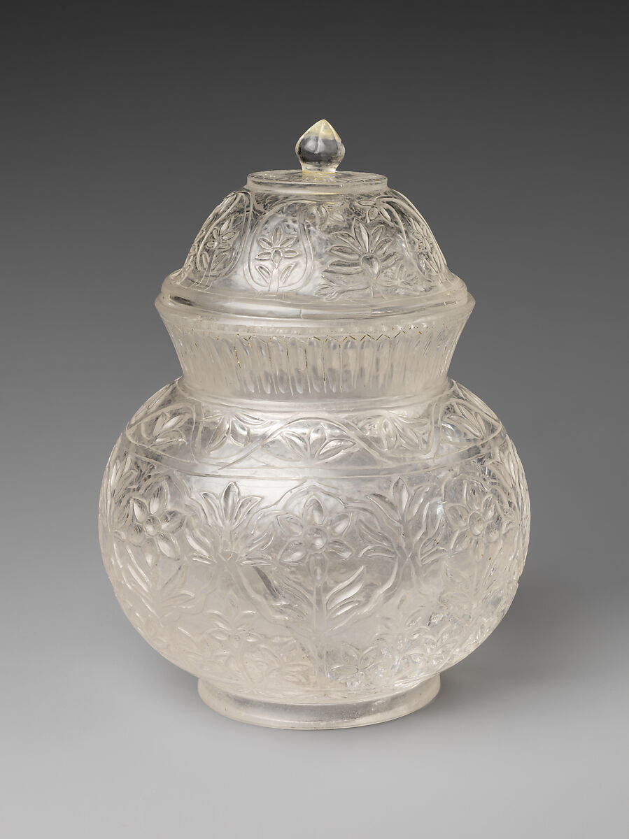 Bowl with lid, Rock crystal, India