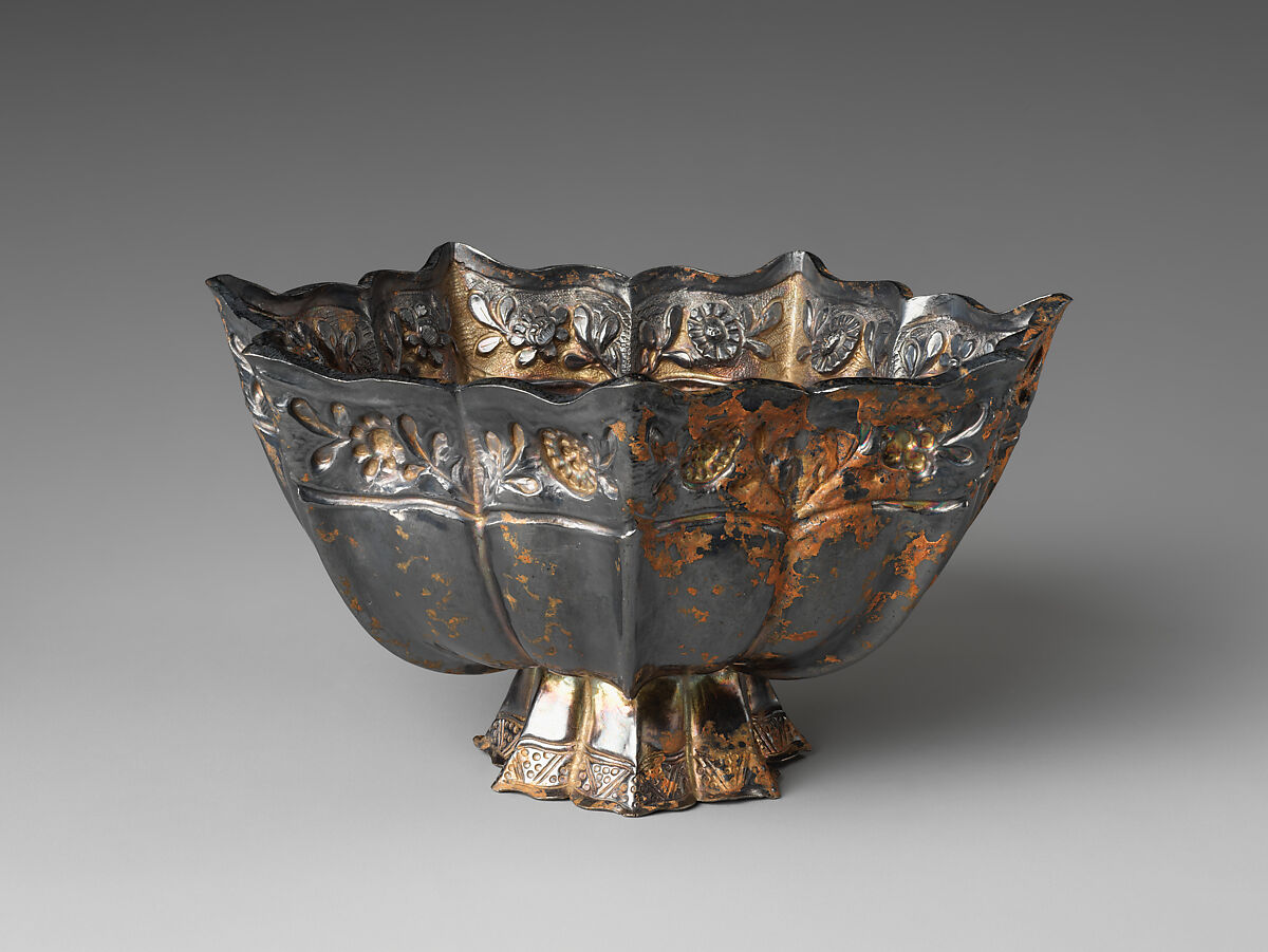 Foliated cup, Silver, China