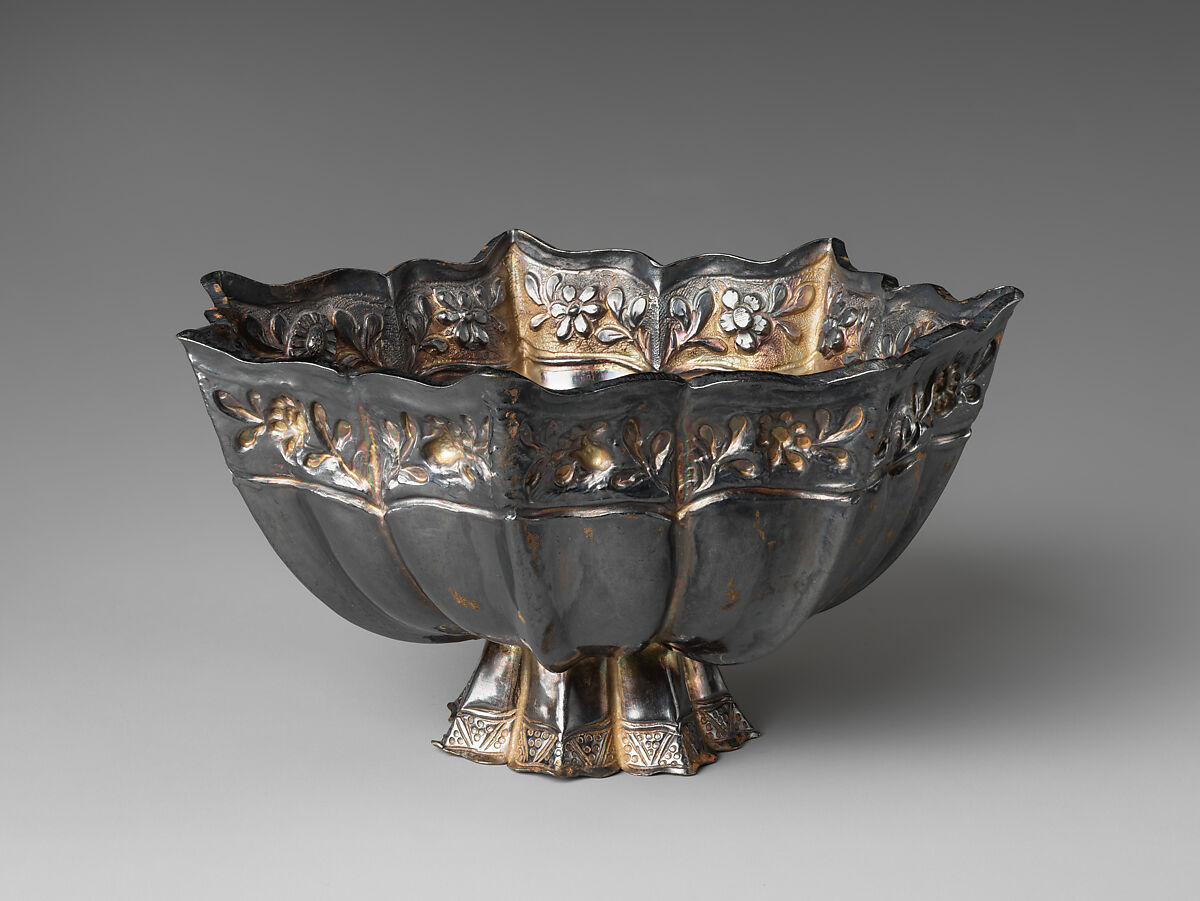 Foliated cup, Silver, China