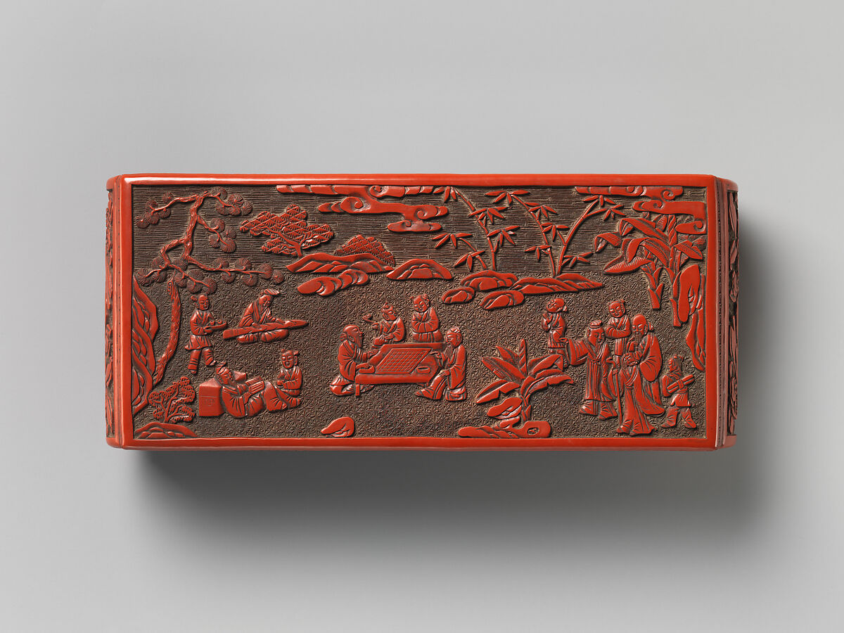 Small table, Red lacquer, China