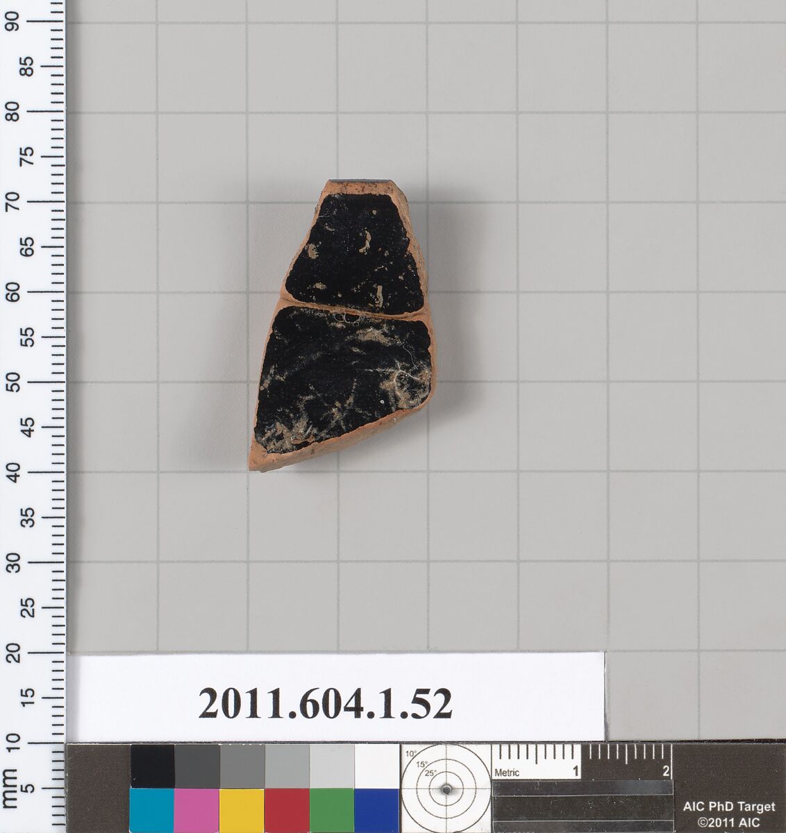 Terracotta rim fragment of a kylix (drinking cup), Terracotta, Greek, Attic