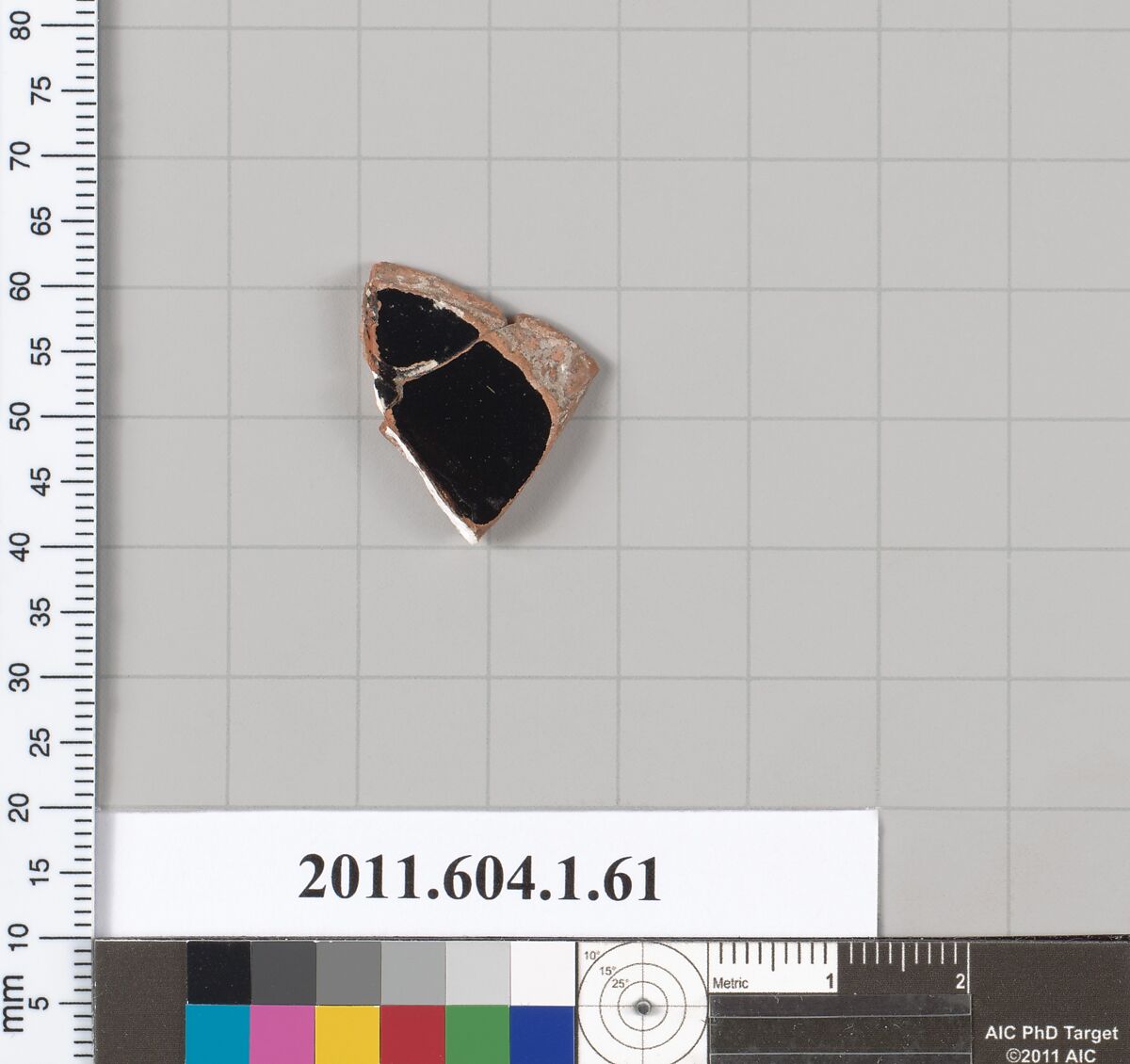 Terracotta fragment of a kylix (drinking cup), Terracotta, Greek, Attic
