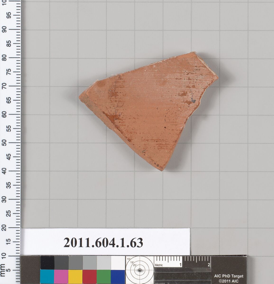 Terracotta fragment of a kylix (drinking cup), Terracotta, Greek, Attic